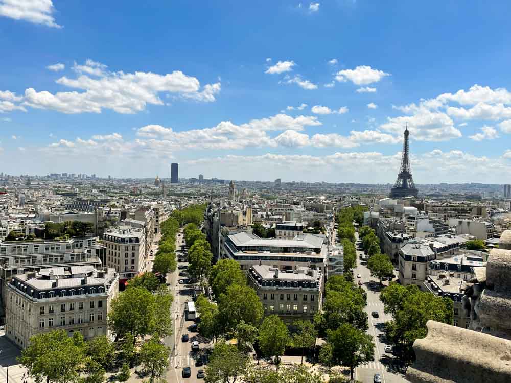 View of Paris from Arc de Triomphe