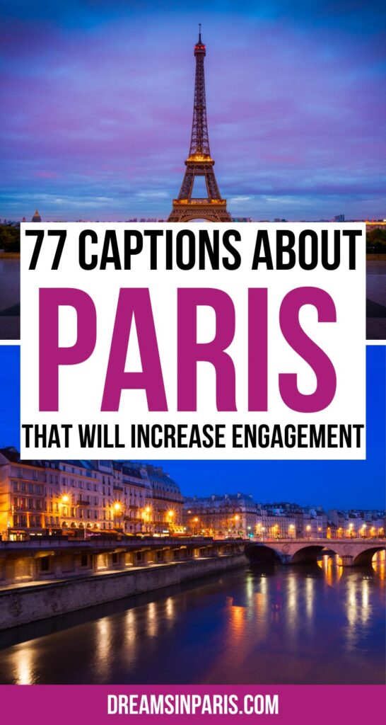 Are you looking for Paris captions to help you increase engagement on your Instagram photos? This post will give you all the best Paris Instagram captions to use. From Eiffel Tower captions, short and cute captions for Paris, general travel Paris captions for Instagram to Paris sayings, this post has them all. Don't wait, browse to see the best captions about Paris. 