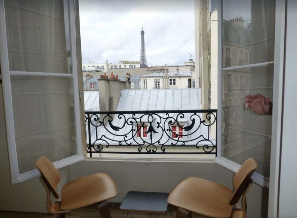 This lovely apartment is one of the best airbnb with eiffel tower views
