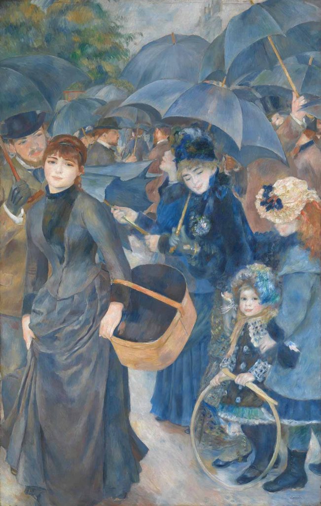 The Umbrellas  is one of the most famous paintings by Renoir.
