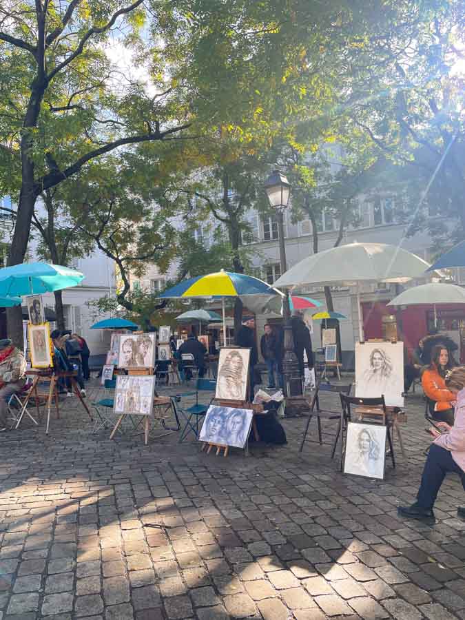 paintings at Place du Tertre- Montmartre