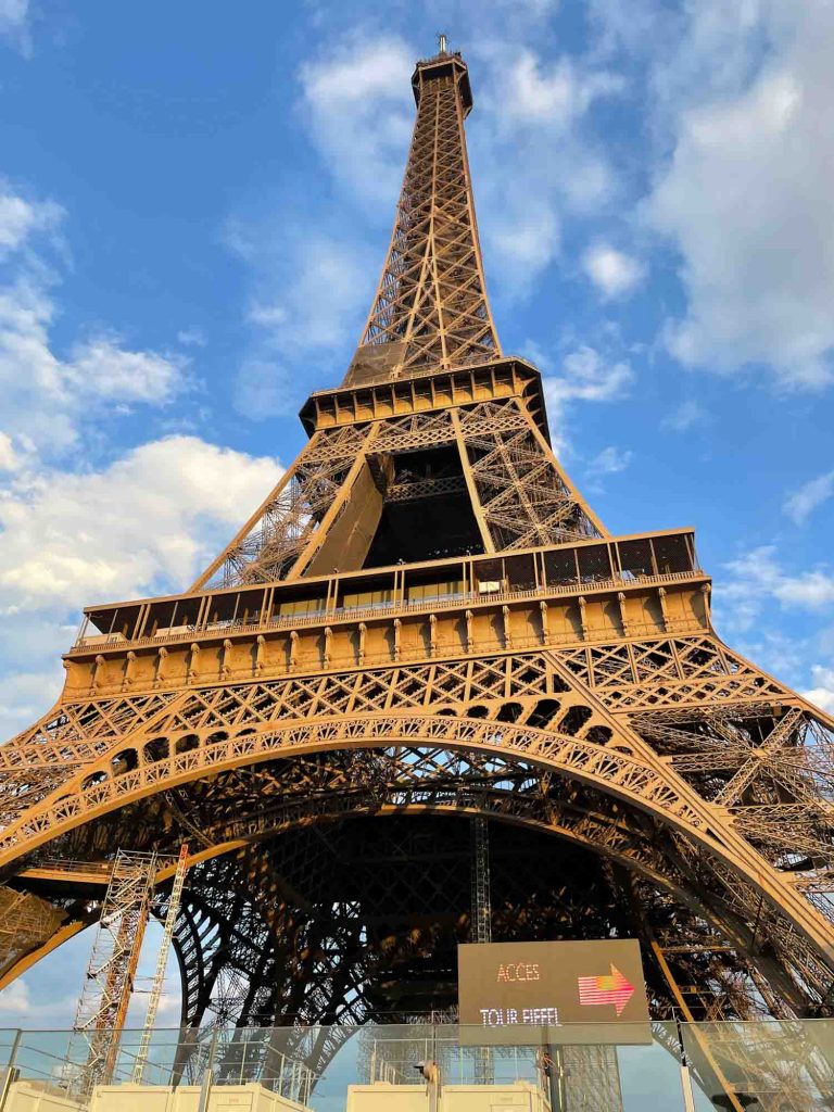 The Eiffel Tower is one of the things Paris is famous for.