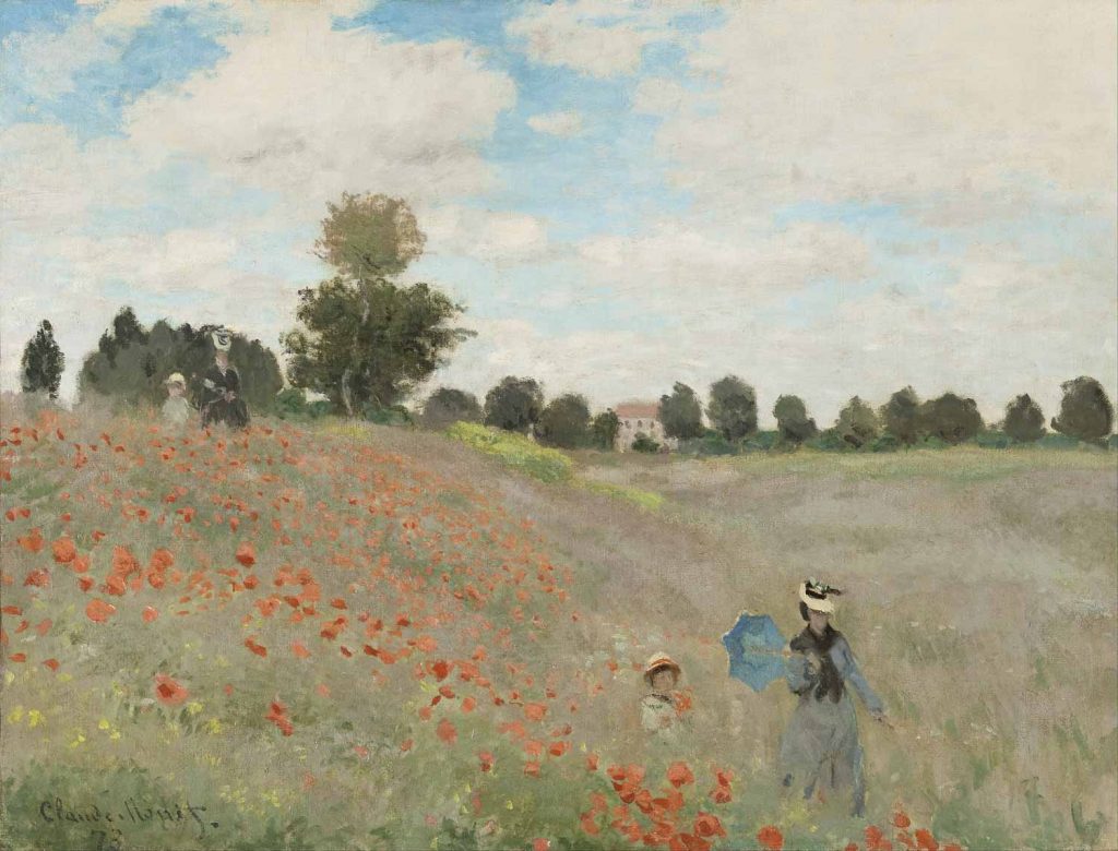 Wild Poppies near Argenteuil is one of the famous painting by Claude Monet.