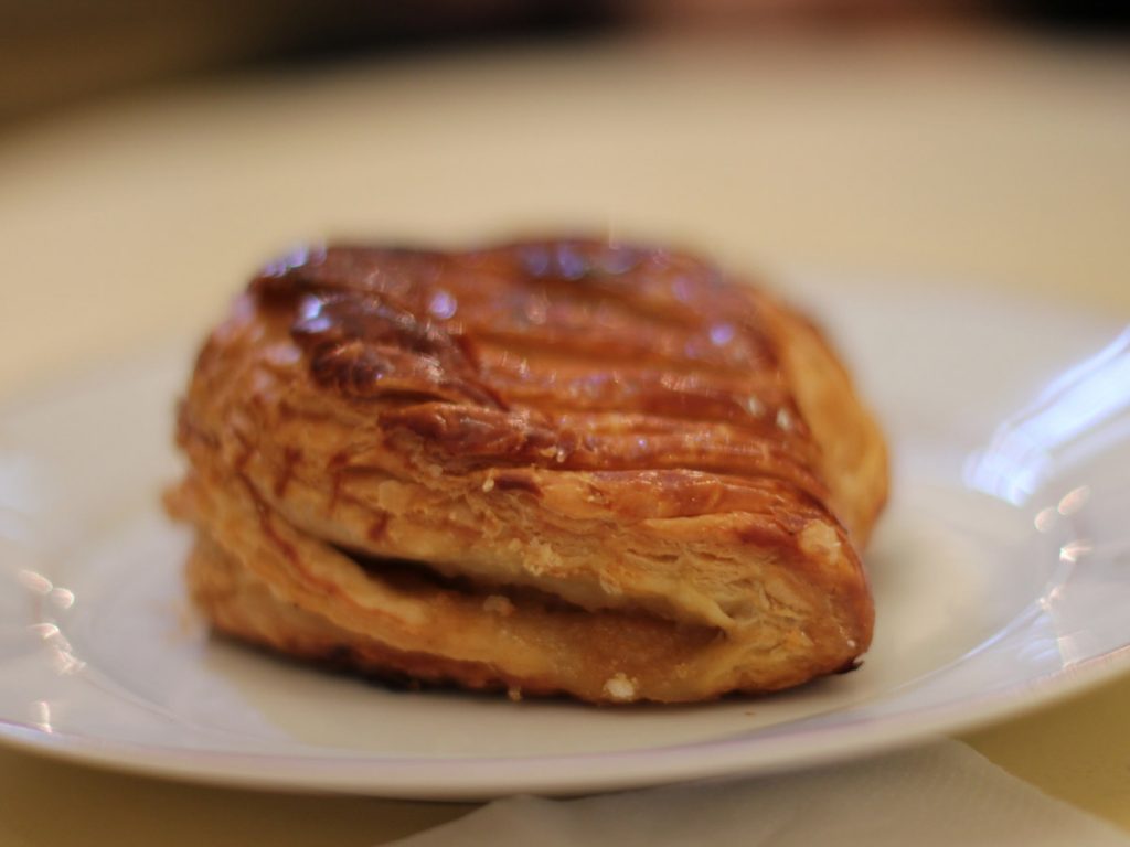 Chausson aux pommes is one of the breakfast of France.