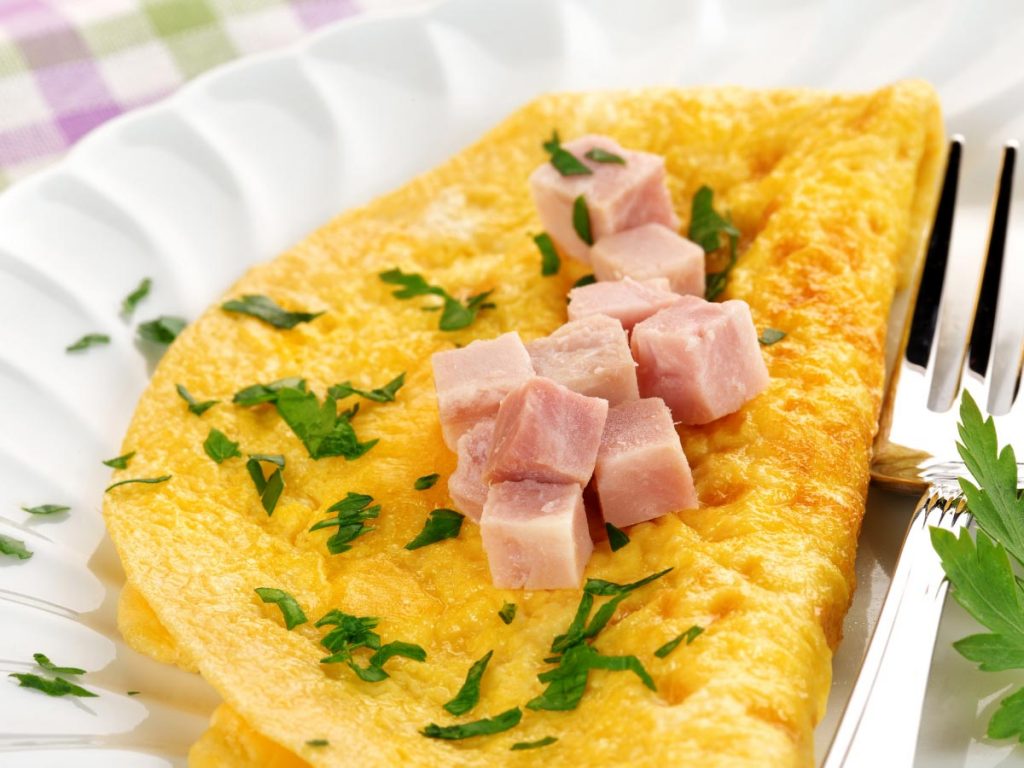 Traditional French Omelet is one of the traditional French breakfasts.