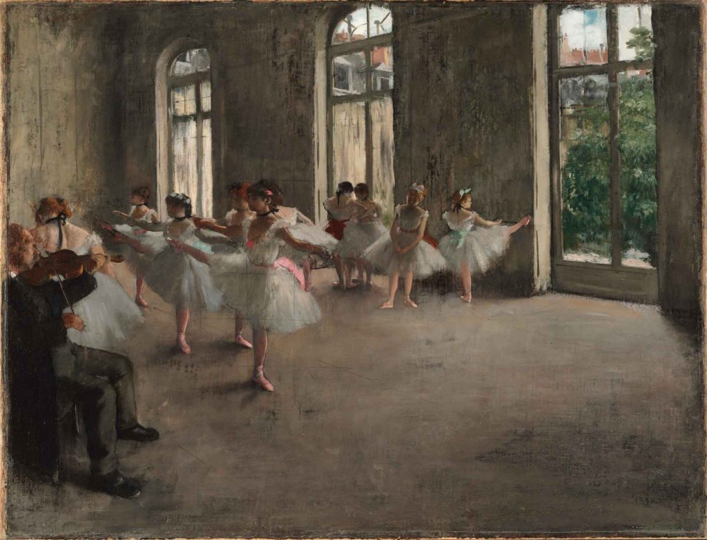 The Rehearsal is one of the famous Edgar Degas' artworks.