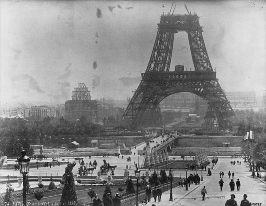 The Eiffel Tower in 1888