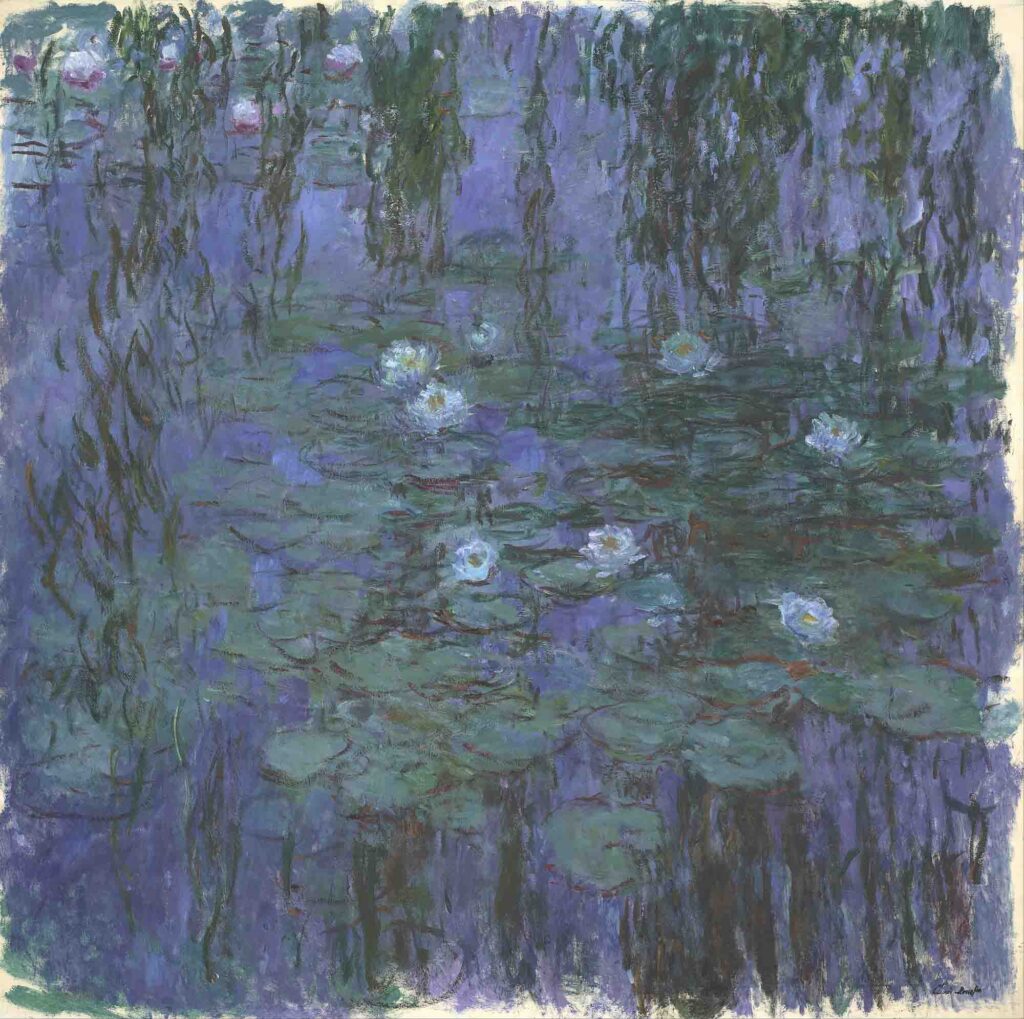 Blue Water Lilies is one of the famous paintings in Orsay museum.