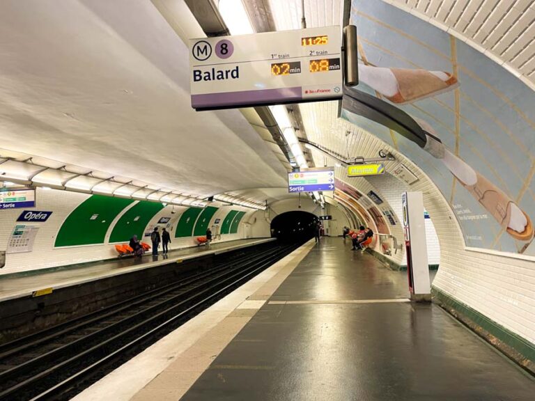 platform in a metro station